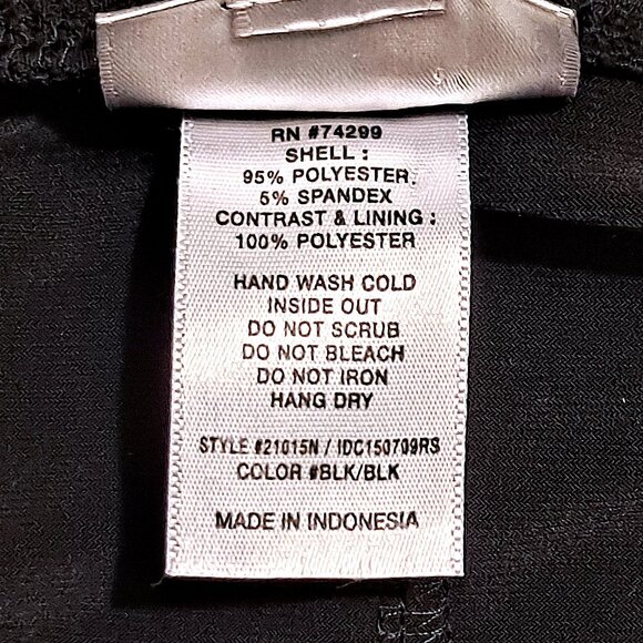 Sweet Storm Black Textured Floral Bodice Dress – Women’s Size Small - Picture 7 of 7